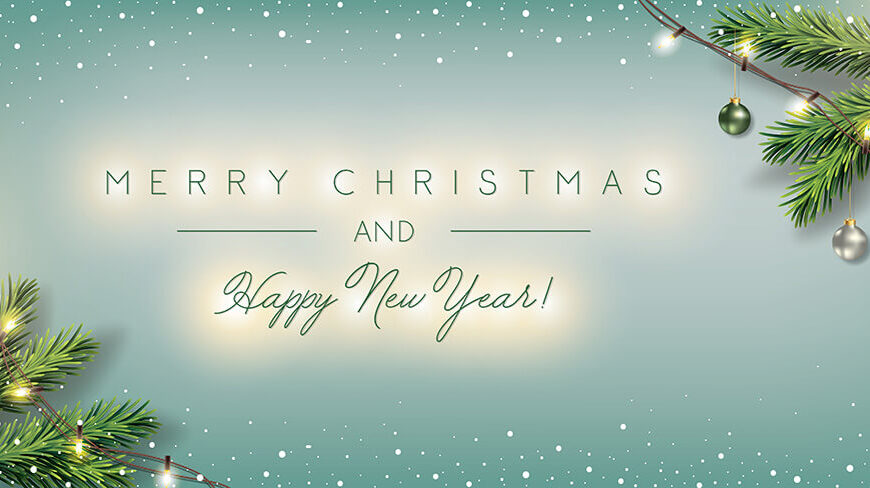Frohe Weihnachten und ein gutes neues Jahr